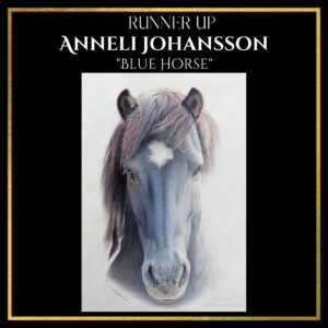Runner up- blue horse drawing