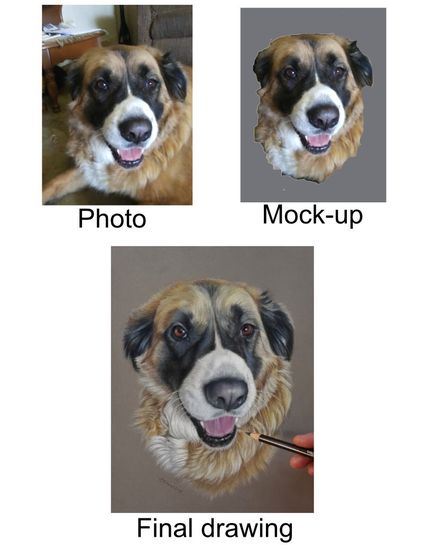 Mockup for a drawing